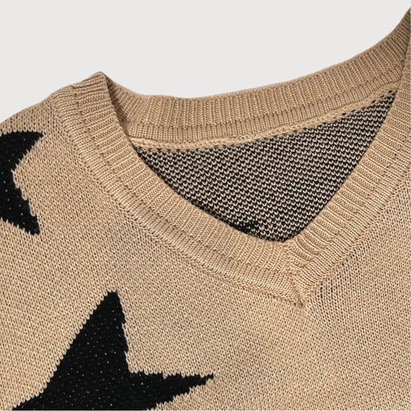 Black & Tan Star Sweater - Picture 6 of 7